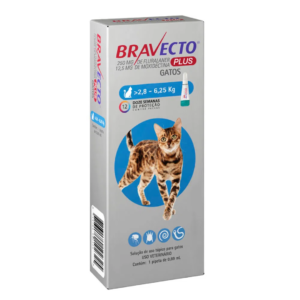 Bravecto Plus Gatos 2,8-6,25 Kg 250 mg Transdermal