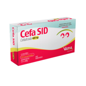 Cefa SID 660 mg Cefadroxila para Cães e Gatos