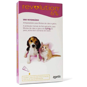 REVOLUTION 6% BS 0,25 ML para Cães e Gatos até 2,5 Kg