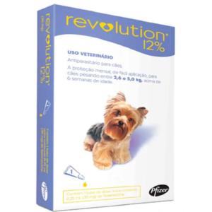 REVOLUTION 12% BS 0,25 ML para Cães de 2,6 a 5 kg