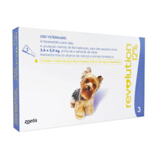 REVOLUTION  12%  CX 3 X 0,25 ML para Cães de 2,6 a 5 kg