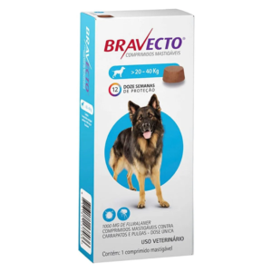 Bravecto 20-40 Kg 1000 Mg Comprimidos Mastigáveis