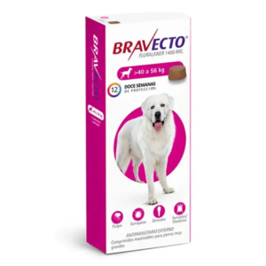 Bravecto 40-56 Kg 1400 Mg Comprimidos Mastigáveis